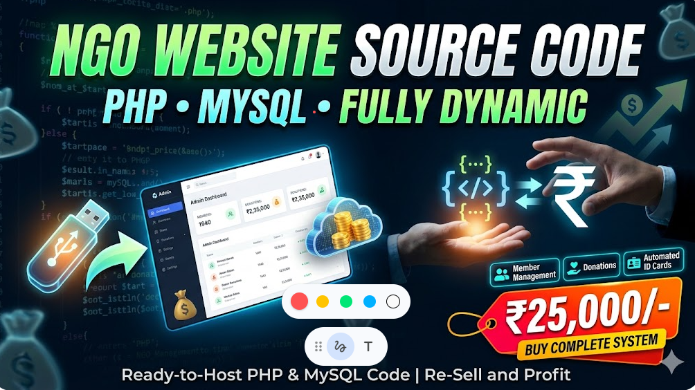 Complete NGO Management Website Source Code (PHP & MySQL)