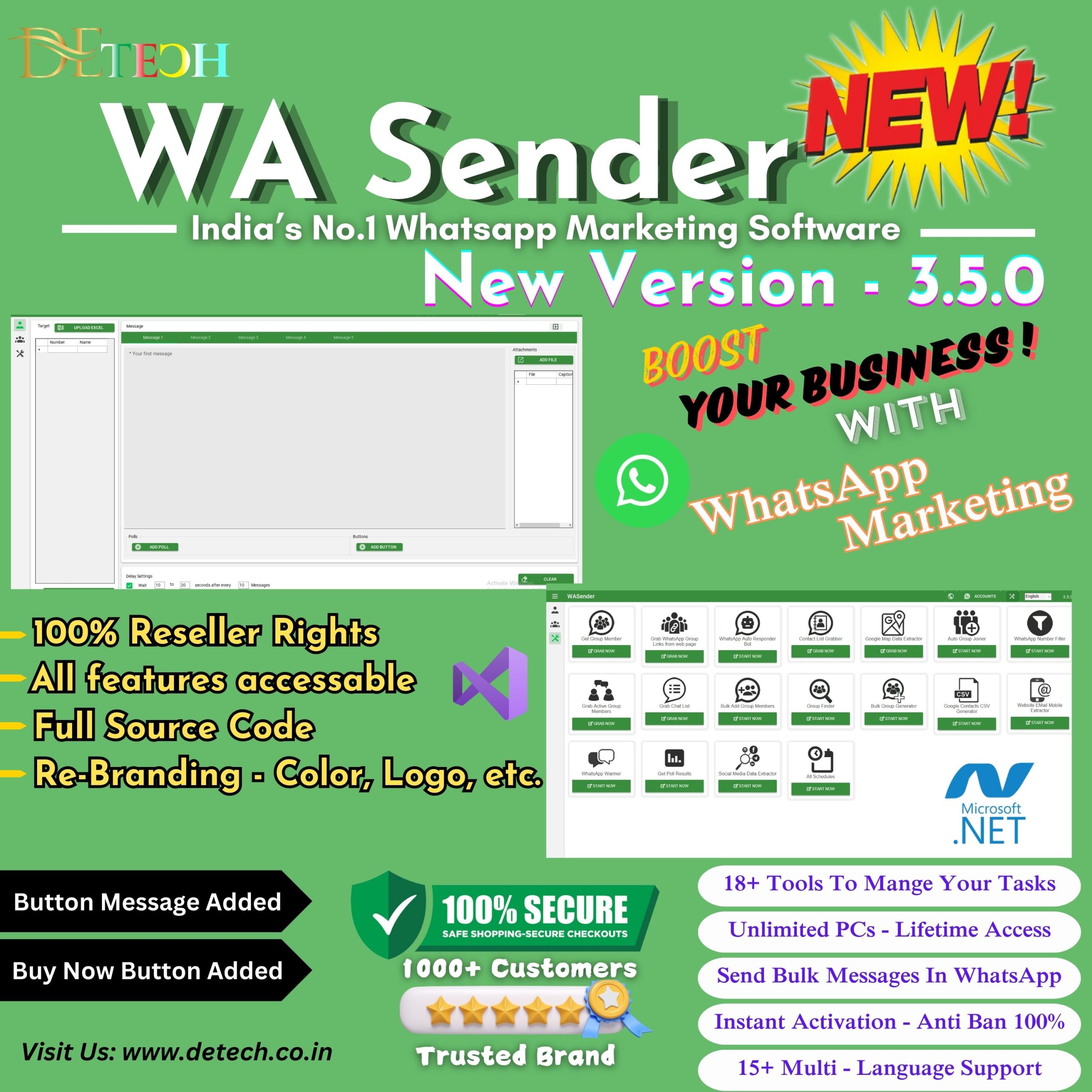 WaSender Bulk WhatsApp Sender – Reseller Edition with Full Source Code